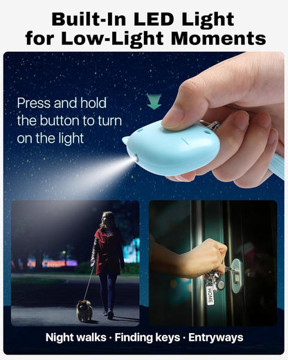 Safe Sound Personal Alarm,  3 Pack 130 Db Loud Siren Song Emergency Self-Defense Security Alarm Keychain with LED Light, Personal Sound Safety Siren for Women, Men, Children, Elderly